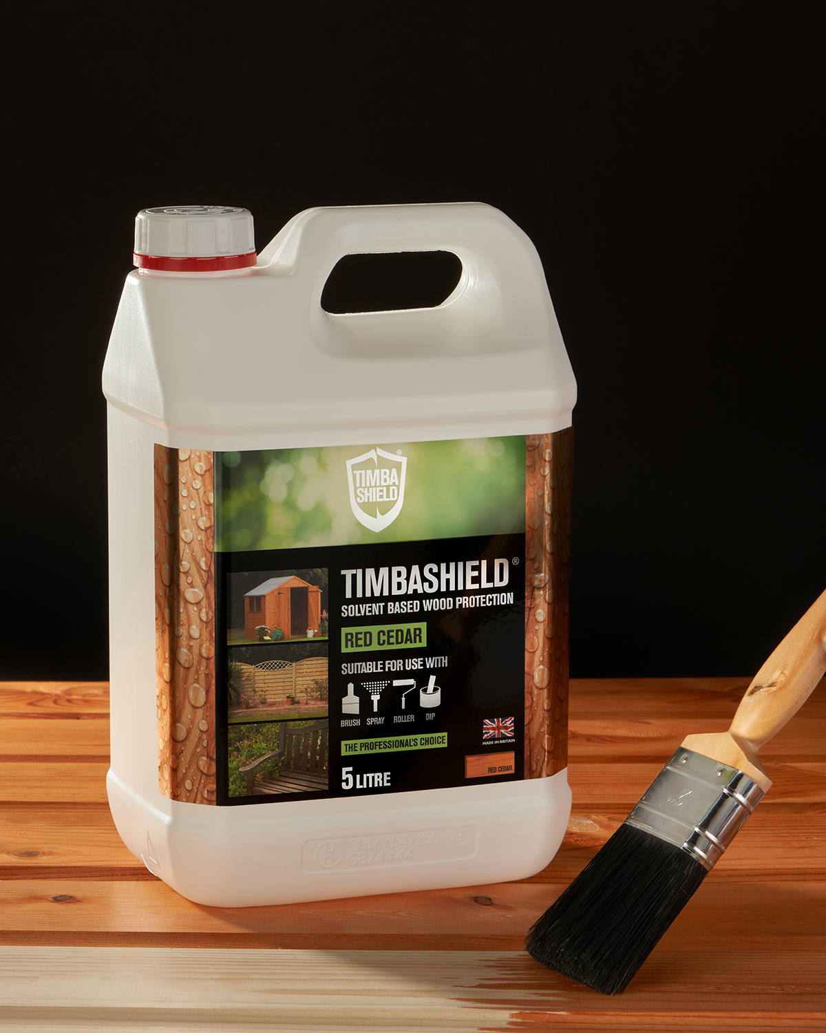 Timbashield Solvent Based Red Cedar Wood Stain 5L AChem Store